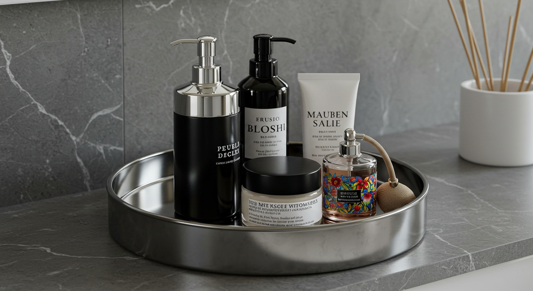 Style Meets Function: How a Silver Ceramic Vanity Tray Transforms Bathroom and Vanity Spaces