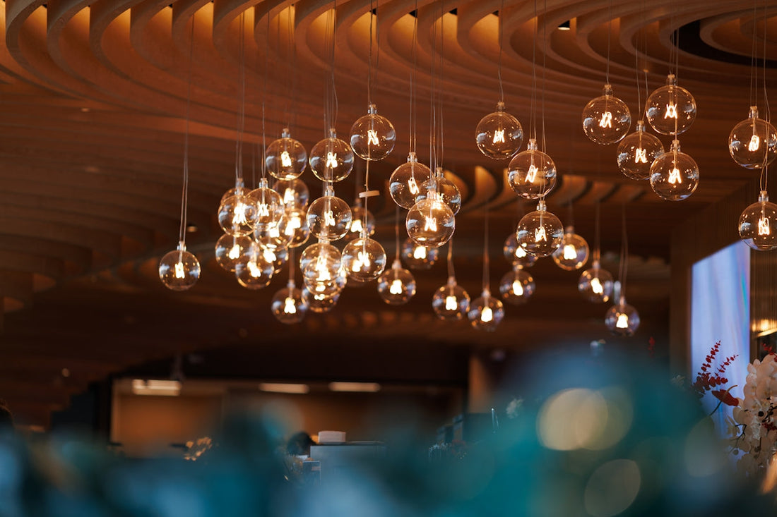 Modern and elegant chandelier lighting fixture.