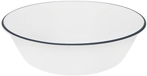 Corelle Tranquil Reflection Chip & Break resistant 12Pc Dinner Set, Service For 4, Blue, Grey