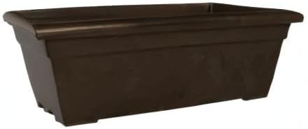 The HC Companies 28" Romana Planter in Chocolate