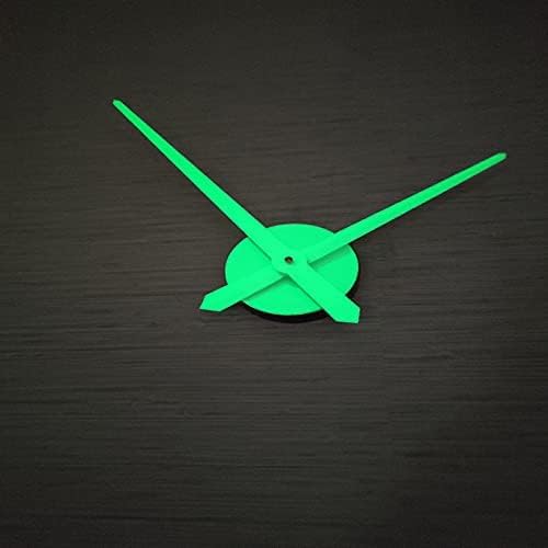 FASHION in THE CITY Luminous 3D DIY Mirror Surface Wall Clocks Modern Design Living Room Decorative Clocks (Luminous)
