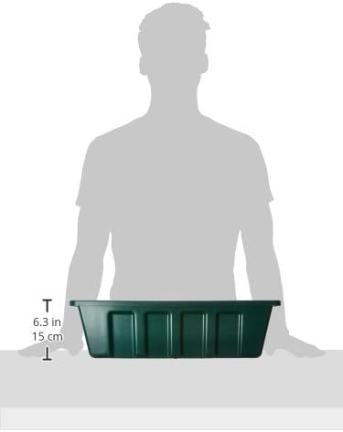 Poly-Pro Plastic Flower Box Planter, Hunter Green, 18-Inch