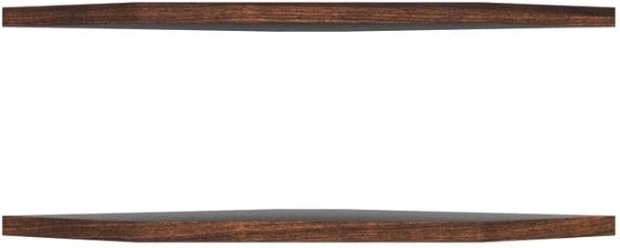 Homode Corner Shelf Wall Mount, Set of 2 Floating Corner Shelf Organizer for TV Accessories, Speaker, Cable Box, Game Console, Storage for Bathroom Kitchen Living Room Bedroom, Rustic Brown