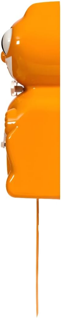 Kit-Cat Clock® Limited Edition Festival Orange - Iconic Retro Cat Clock with Moving Eyes and Tail, Battery Operated Wall Clock, Made in USA, Perfect for Home Decor, Modern Clock, Unique Gift
