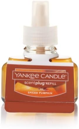 Yankee Candle Fall Fireside Blend Variety Pack - Scent Plug Diffuser Pumpkin Arrangement with Light Sensor, Scent Plug Refill Spiced Pumpkin and Autumn Wreath Variety Pack