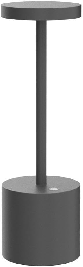 SAKRINGT 2 Pack Cordless Table Lamp Rechargeable,5000mAh Battery Operated Portable LED Table Light,Dimming Desk Lamp for Patio/Restaurant/Outdoor (Grey)