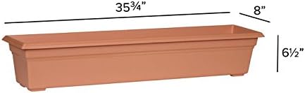 Novelty 16365 Countryside Flower Box Planter, 36-Inch, Terracotta