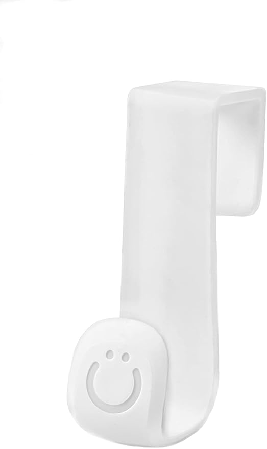 Ubbi Multi-Use Potty and Utility Hook, No Hardware Or Installation Needed, Durable and Sturdy to Hang Over Toilet Tank Or Door, Polypropylene, White