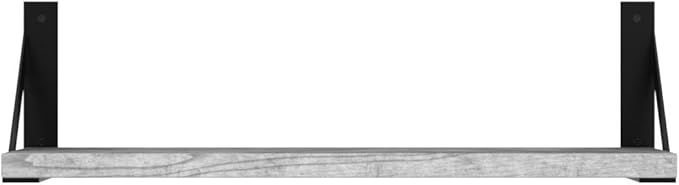 Forbena Grey Floating Shelves for Wall Decor Set of 3, Floating Book Shelves for Bedroom Living Room Classroom Library Office, Wall Mounted Shelf for Kids Room Christmas Decor (Rustic Gray)