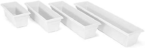 Novelty 16362 Countryside Flower Box Planter, 36-Inch, White.