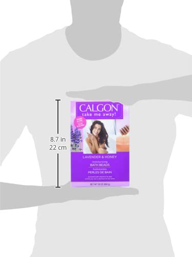 Calgon Ultra-Moisturizing Bath Beads, Lavender & Honey, 30 oz (Pack of 4)