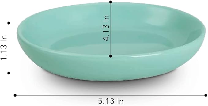 SEDLAV Ceramic Soap Dish, Soap Dish, Soap Holder, Bar Soap Holder, Bathroom Soap Holder (Mint)