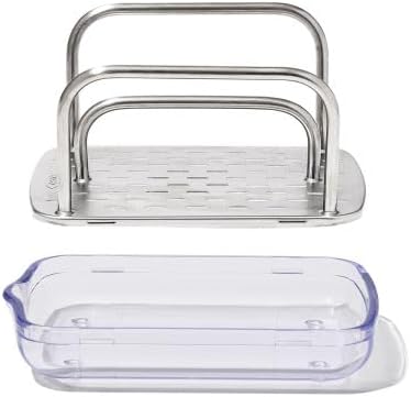 OXO Good Grips Stainless Steel Sponge Holder,Black