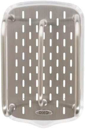OXO Good Grips Stainless Steel Sponge Holder,Black
