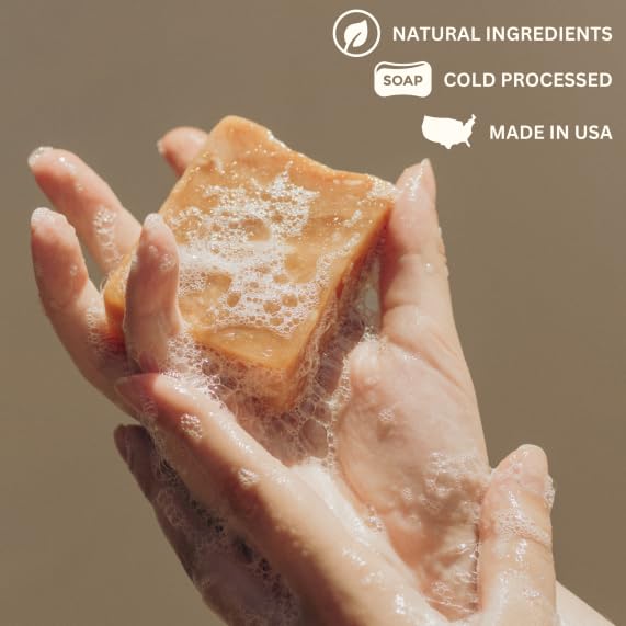 Varina Natural White Tea Ginger Bar Soap - Gentle Cleansing for Sensitive Skin, Floral - 3 Pack