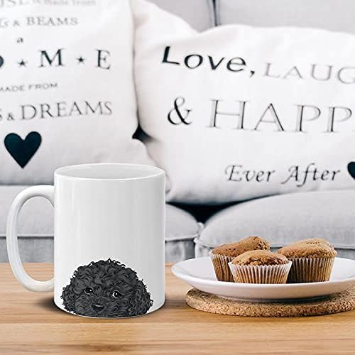 MUGBREW Black Toy Poodle Ceramic Coffee Mug Tea Cup, 11 OZ