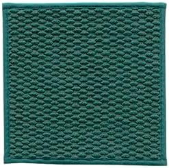 Small Bathroom Rugs Non Slip Washable Bath Rugs Super Absorbent Bathroom Rug Thin Quick Dry Low Pile Bath Mats for Bathroom, Dark Green 12"x12"
