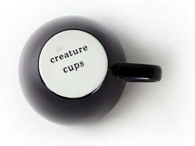creature cups Chess King Ceramic Cup (11 Ounce, Black) - Hidden Statue Inside Mug - Queen's Gambit - Holiday, Birthday, Housewarming Gift for Chess, Coffee & Tea Lovers