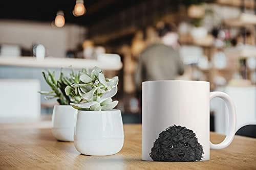 MUGBREW Black Toy Poodle Ceramic Coffee Mug Tea Cup, 11 OZ