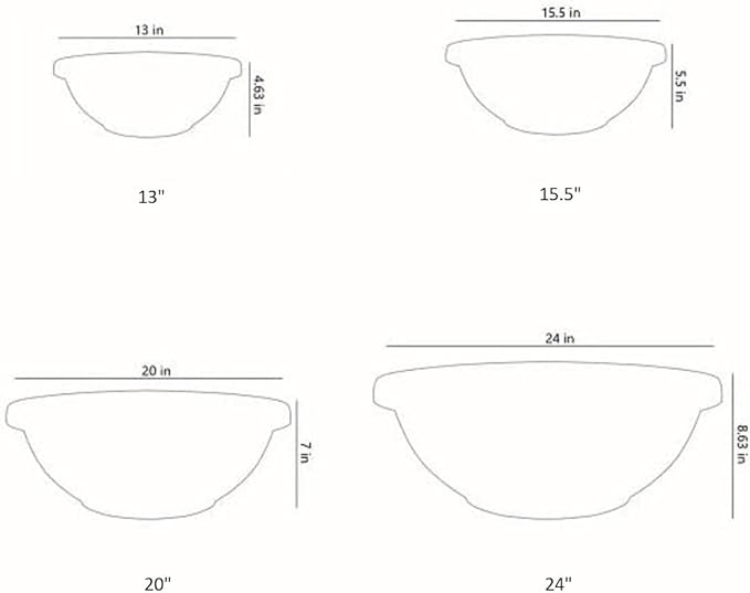 The HC Companies 20 Inch Large Garden Bowl Planter - Shallow Plant Pot with Drainage Plug for Indoor Outdoor Flowers, Herbs, Chocolate