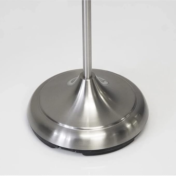 Adesso 7205-22 Multi-White Shade Floor Lamp, Adjustable Gooseneck Arms, Silver