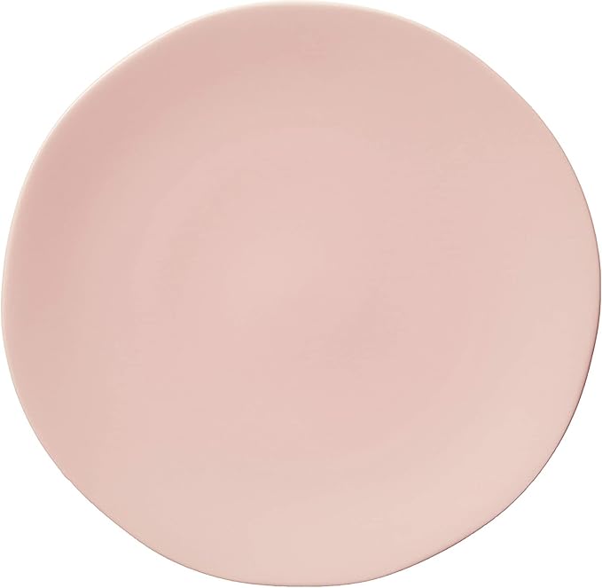 Fortessa Vitraluxe Dinnerware Heirloom Matte Finish Show Plate 12-Inch, Blush, Set of 4