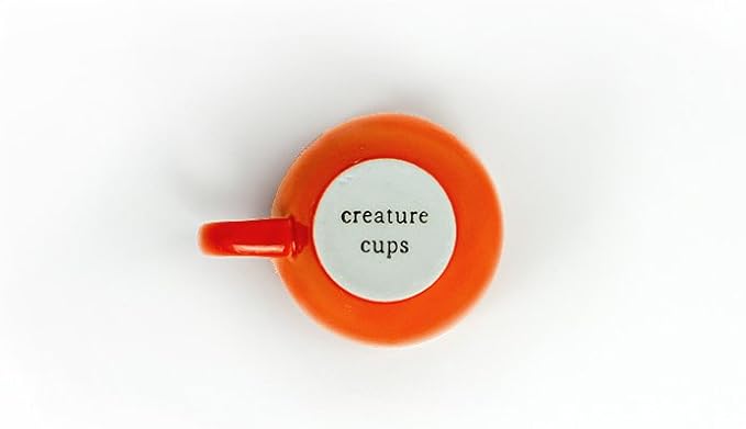 Creature Cups FOX Ceramic Cup (11 Ounce, Red Orange) - Hidden 3D Woodland Animal Inside Mug Emerges As You Drink - Holiday, Birthday, Housewarming Drinkware Gift for Coffee & Tea Lovers