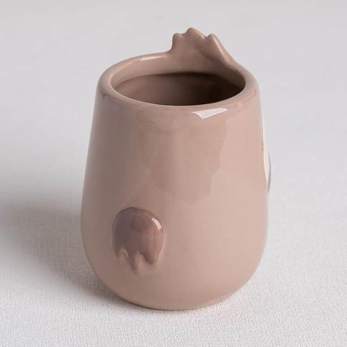 Sloth Animal Ceramic Planter for Indoor and Outdoors, 3 x 3 x 4 in., Cute Hand Painted Designed in Argentina, Convenient Drain Hole