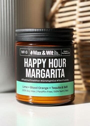 Wax & Wit Funny Soy Candle Gift for Women - Humorous, Aromatherapy Soy Wax Candle, Ideal for Housewarming, Coworker, Birthday – Lime, Blood Orange - 9oz