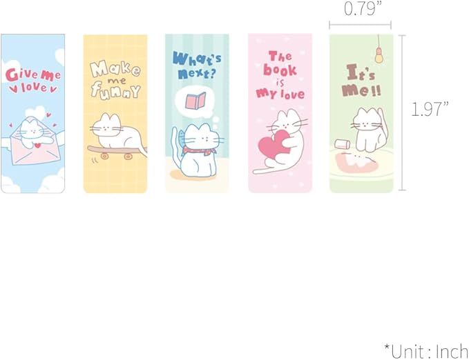 Monolike Magnetic Bookmarks Storytown Azzle Series.1, Set of 5