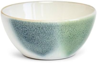 Sango 12-Piece Stoneware Dinnerware Set Color Block Reactive – Service for 4, Dinner Plates, Salad Plates & Cereal Bowls, Durable Stoneware, Dishwasher Safe, for Everyday Dining & Entertainment