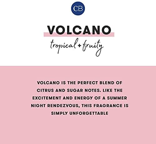 Capri Blue Volcano Scented Candles - Luxury Glass Jar Candles for Home Scented with Tropical Fruit & Sugared Citrus - Soy Wax Blend - Capri Blue Volcano - Blue Color (8 oz)
