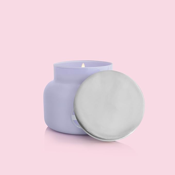Capri Blue Volcano Scented Candles - Luxury Glass Jar Candles for Home Scented with Tropical Fruit & Sugared Citrus - Soy Wax Blend - Lavender Colored Jar (19 oz)