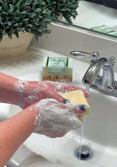 Grecian Goats Milk & Olive Oil Soap Bar 3-pack Orange Blossom Scent: Handmade, All-Natural, Soap for Dry & Sensitive Skin, Anti-Aging, pH-Balanced, RSPO Sustainable - 6oz Bar