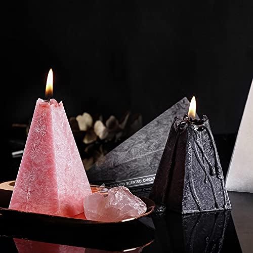 Natural Soy Wax 9-Ball Cube Scented Smoke Free Candle, 5.6 oz (White Pyramid)