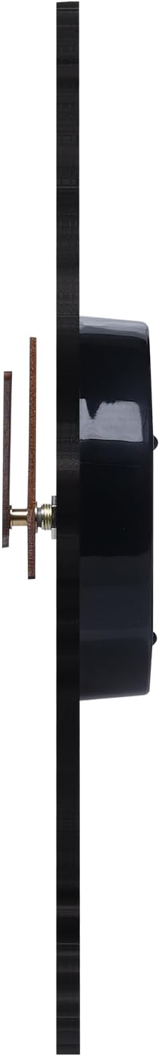 12 Inch Annual Ring Wall Clock - Wood Grain Stump Clock with Arabic Numerals - Battery Powered, Silent Quartz Movement - Decorative for Home, Living Room, Office - Size: 10.55"W x 11.88"H