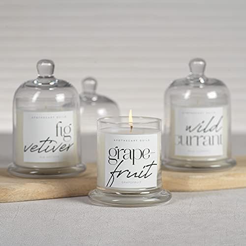 Zodax | Rio De Janeiro | Apothecary Guild Scented Candle Jar with Glass Dome | 68 Hour Burn Time