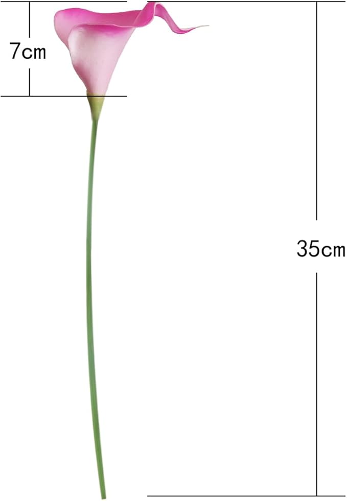 Letjolt Artificial Calla Lily Purple Pink Flowers 12Pcs for Wedding Bouquet Home Decoration Faux Calla Lilies Flower, Purple Pink