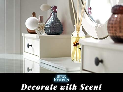 Urban Naturals Flower Shop Reed Diffuser Gift Set | Violets, Daisies, Hyacinth & Rose Fragrance Notes | Real Flower Inside The Bottle! Made in The USA | Great Gift for Mom