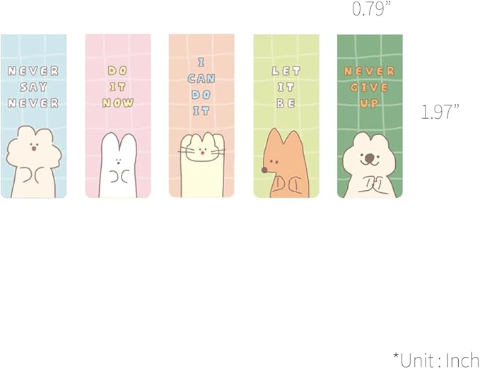 Monolike Magnetic Bookmarks Storytown Afternoon Ver.1, Set of 5