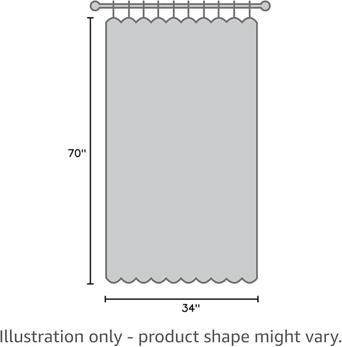 NICETOWN Modern Blackout Curtains Noise Reducing for Bedroom, Greyish Blue, 2 Panels, W34 x L70 -Inch, Thermal Insulated and Privacy Room Darkening Drape Panels for Boy's Guest Room Door Window