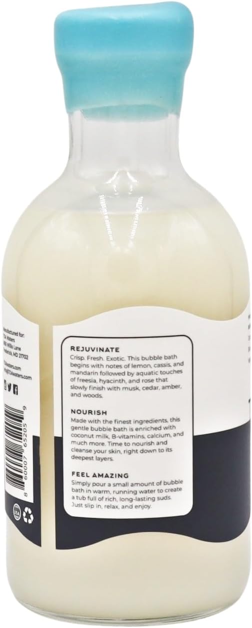 Tuscarora Creek Bubble Bath - Amber, Cedar, & Lemon Scent - Moisturizing & Enriched with Organic Coconut Milk - For Women and Men, All Skin Types, Vegan, Soy-Free, & Paraben-Free - 16 FL oz