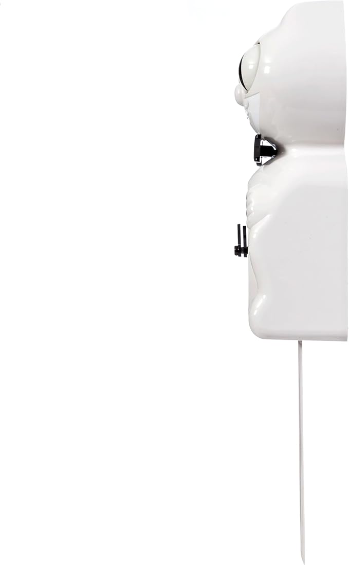 Kit Cat Klock® Limited Edition White - Iconic Retro Cat Clock with Moving Eyes and Tail, Battery Operated Wall Clock, Made in USA, Perfect for Home Decor, Modern Clock, Unique Gift