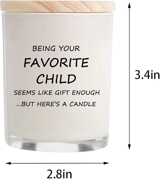 Gifts for Mom from Daughter Son - Best Gifts, Funny Mothers Day & Birthday & Thanksgiving & Christmas Gifts, Vanilla Candles(5.8oz)