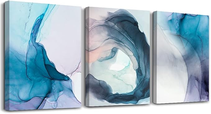AHUASJART Canvas Wall Art For Living Room Family Wall Decor For Bedroom Modern Wall Decorations For Office Abstract Ink Wall Paintings Canvas Art Elk Decor Pictures Artwork Posters Home Decoration