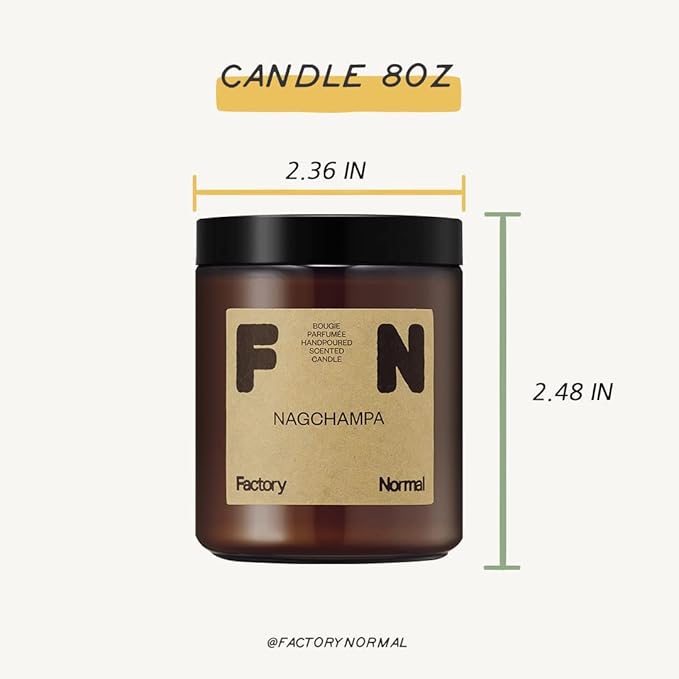 Late Night Scented Soy Candles, Factory Normal Handmade Amber Jar Candle, 8oz, 20-35 Hour Burn Time