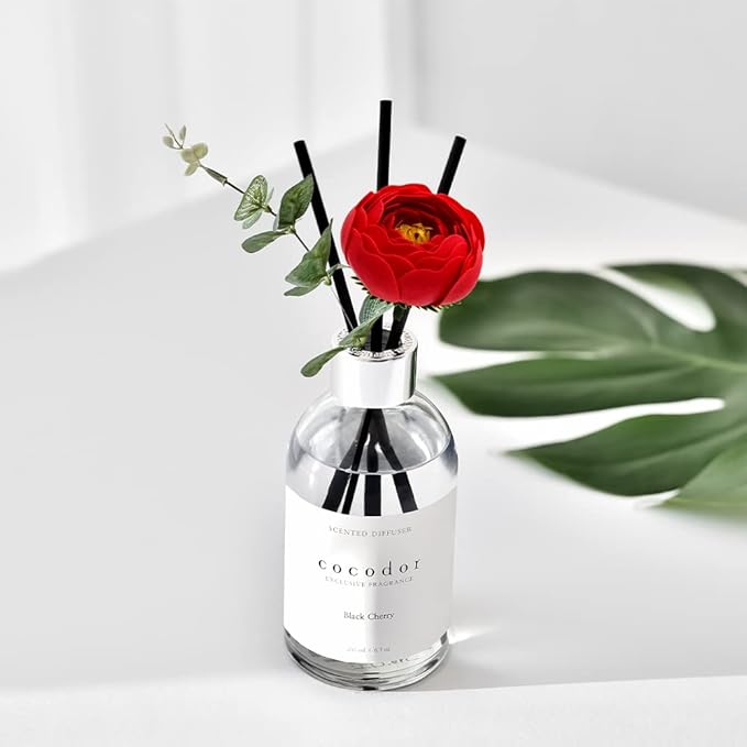 COCODOR White Label Camellia Diffuser/Sunset Rose/6.7oz(200ml)/Home Decor & Office Decor, Fragrance and Gifts, Aromatherapy