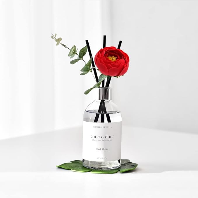COCODOR White Label Camellia Diffuser/Sunset Rose/6.7oz(200ml)/Home Decor & Office Decor, Fragrance and Gifts, Aromatherapy