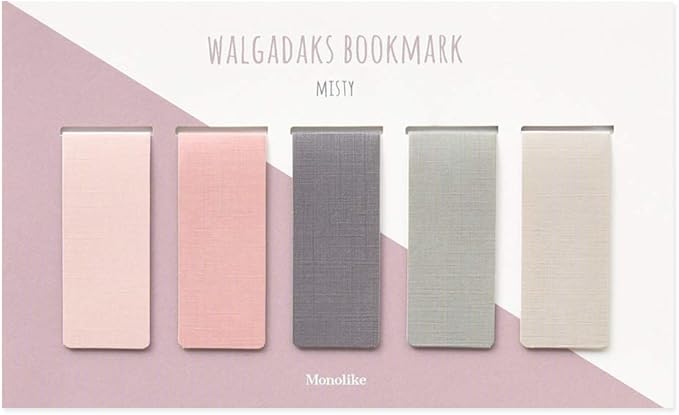 Monolike Magnetic Bookmarks Misty, Set of 5