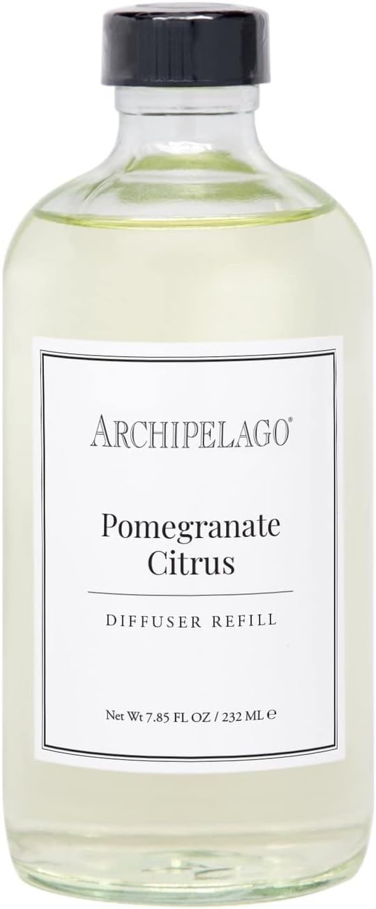Archipelago Botanicals Pomegranate Citrus Reed Diffuser Oil Refill, Home Fragrance Oil for Diffuser, Long-Lasting Natural Home Fragrance, Diffuser Oil Scents, 7.85 Fl Oz